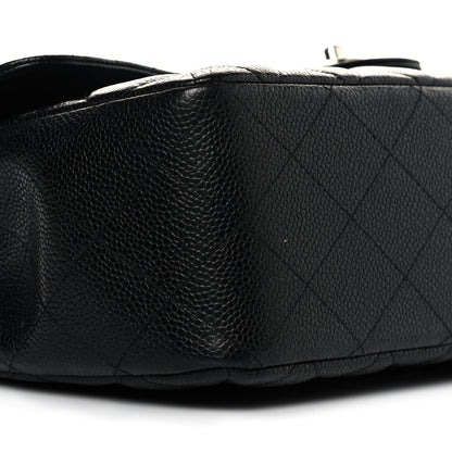 Chanel Caviar Quilted Jumbo Single Flap Black 8 of 10