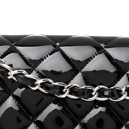 Chanel Patent Quilted Jumbo Double Flap Black 8 of 11