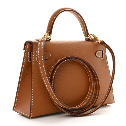 Hermes Epsom Mini Kelly Sellier 20 Gold 3 of 10
