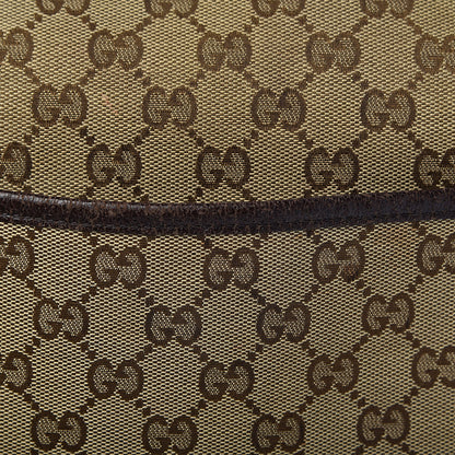 Gucci Monogram Natural Pigskin Large Diaper Bag Beige Ebony Cocoa Dark Chocolate 11 of 12