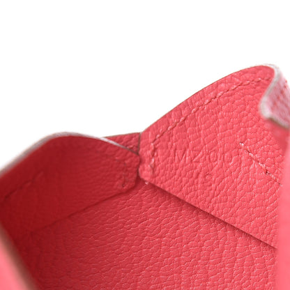 Hermes Chevre Mysore Small Envelope Clutch Rose Lipstick 7 of 8