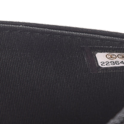 Chanel Calfskin Strass Boy Wallet On Chain WOC Black 8 of 10
