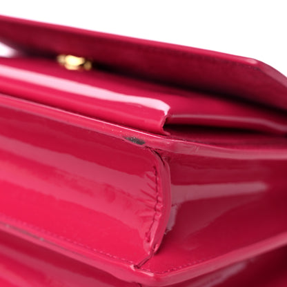 Saint Laurent Patent Small Monogram Sunset Bubblegum 8 of 12