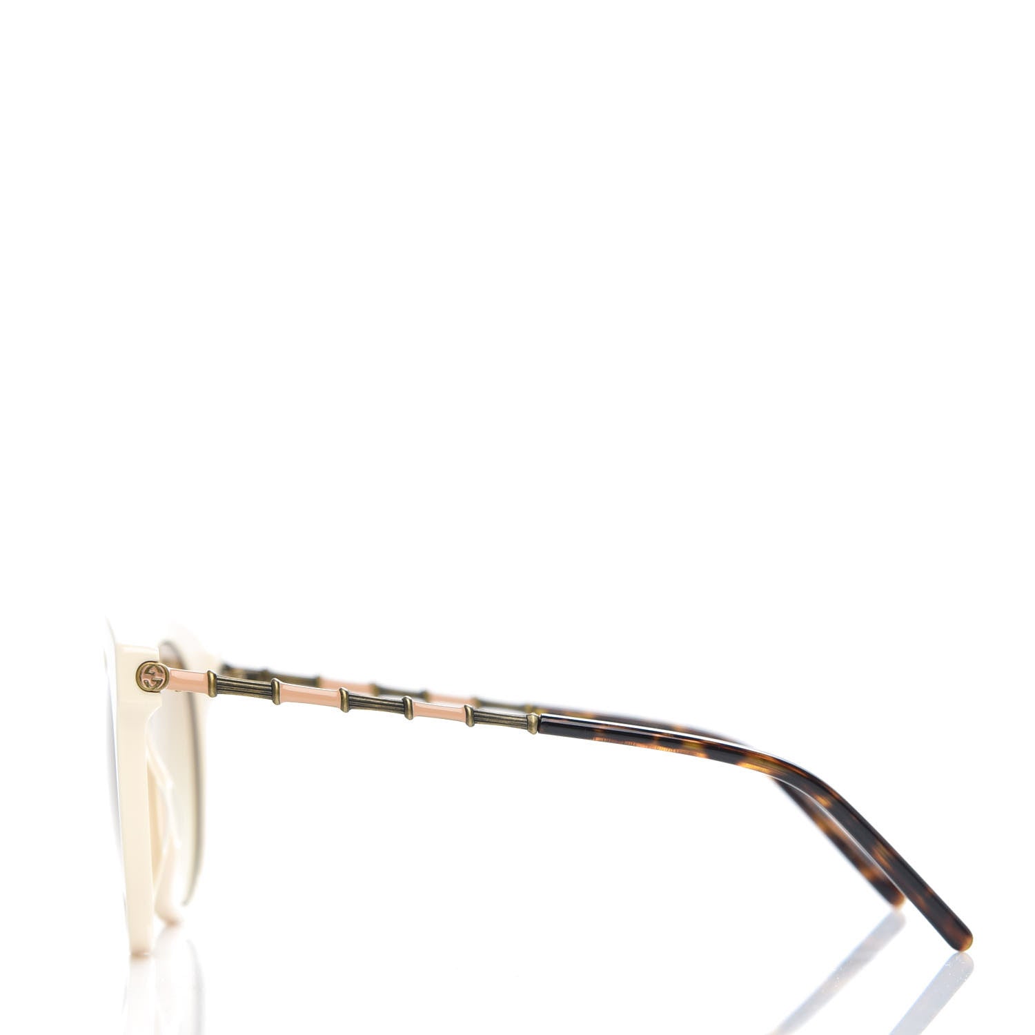 Gucci Bamboo Sunglasses GG0653S Ivory 3 of 8
