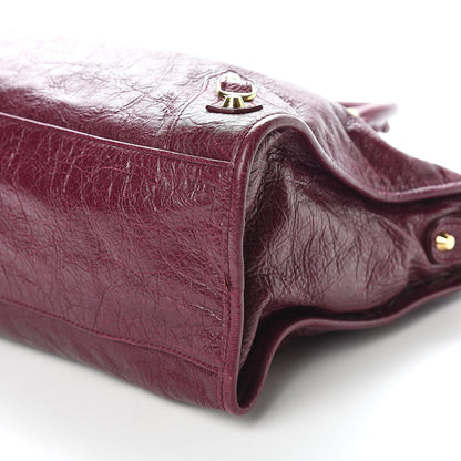 Balenciaga Agneau Classic Gold Hardware City Violet Prune 9 of 10