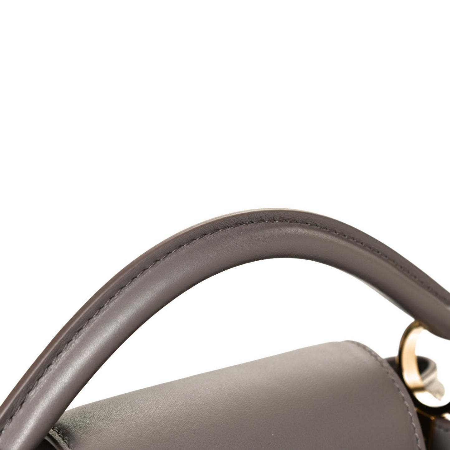Calfskin Since 1854 Embroidered Capucines BB Ecru Taupe