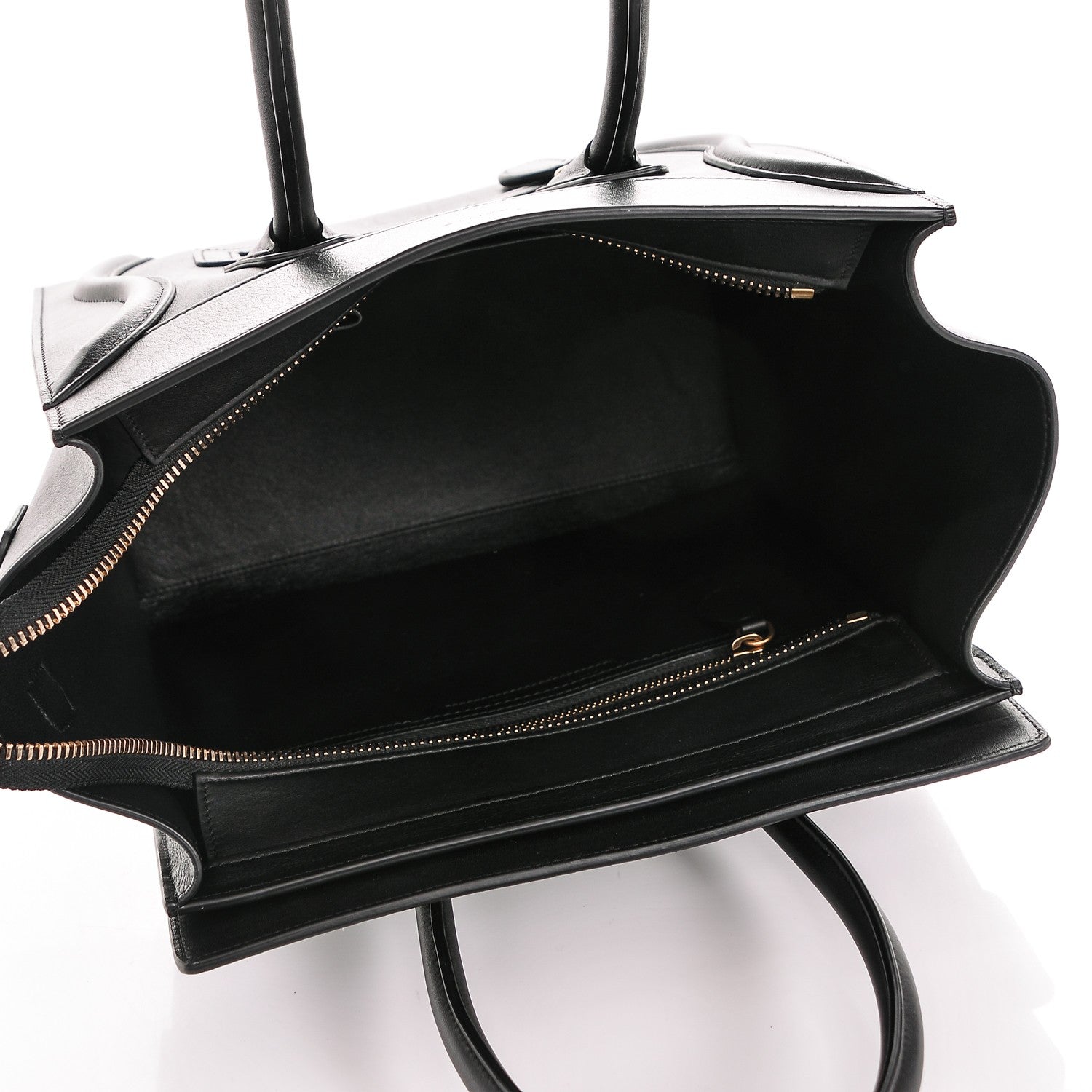 Celine Smooth Calfskin Micro Luggage Black 5 of 6