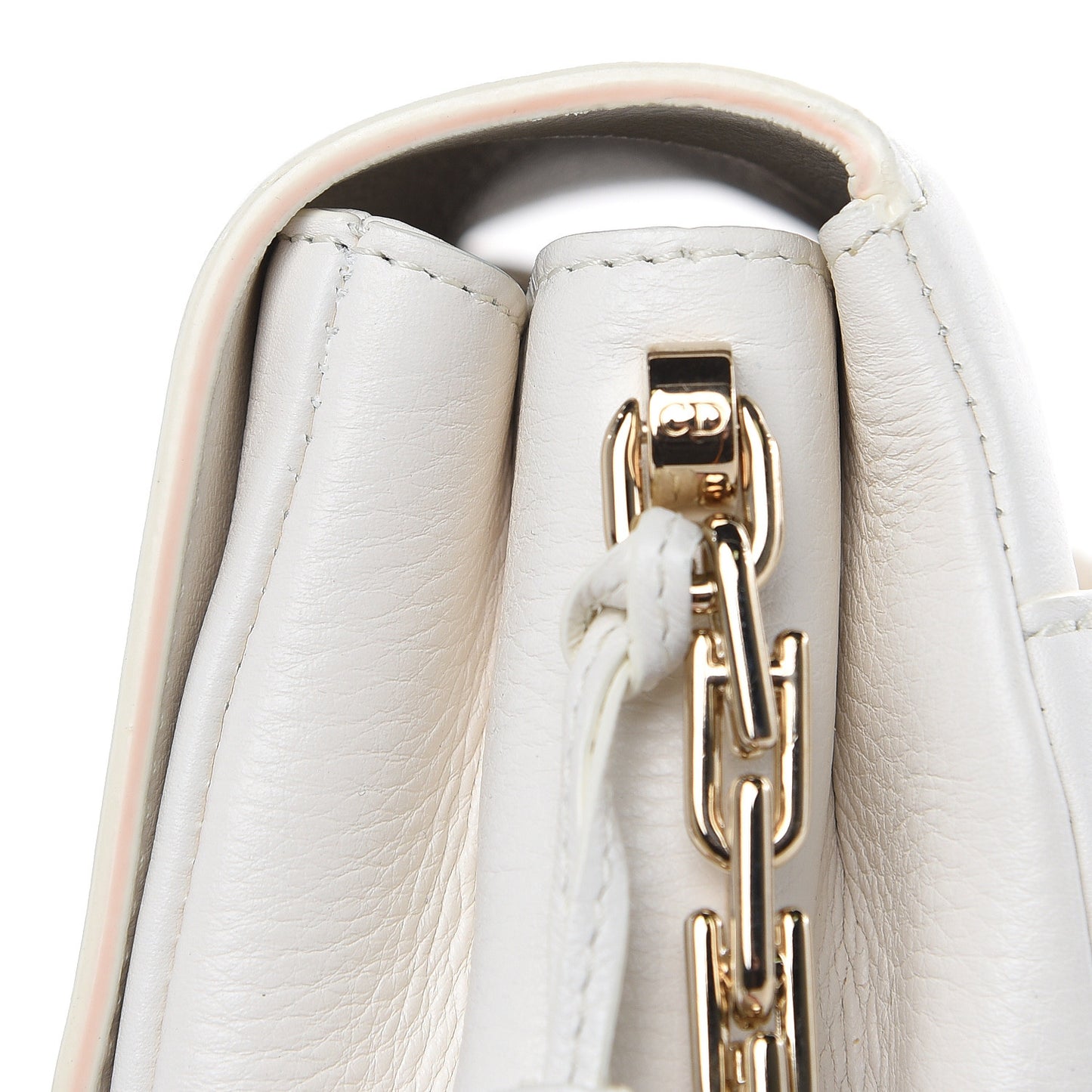 Calfskin Small Diorling White