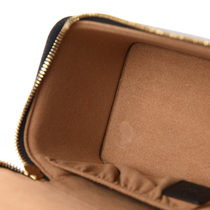 MCM Visetos Vanity Case Cognac Black 10 of 12