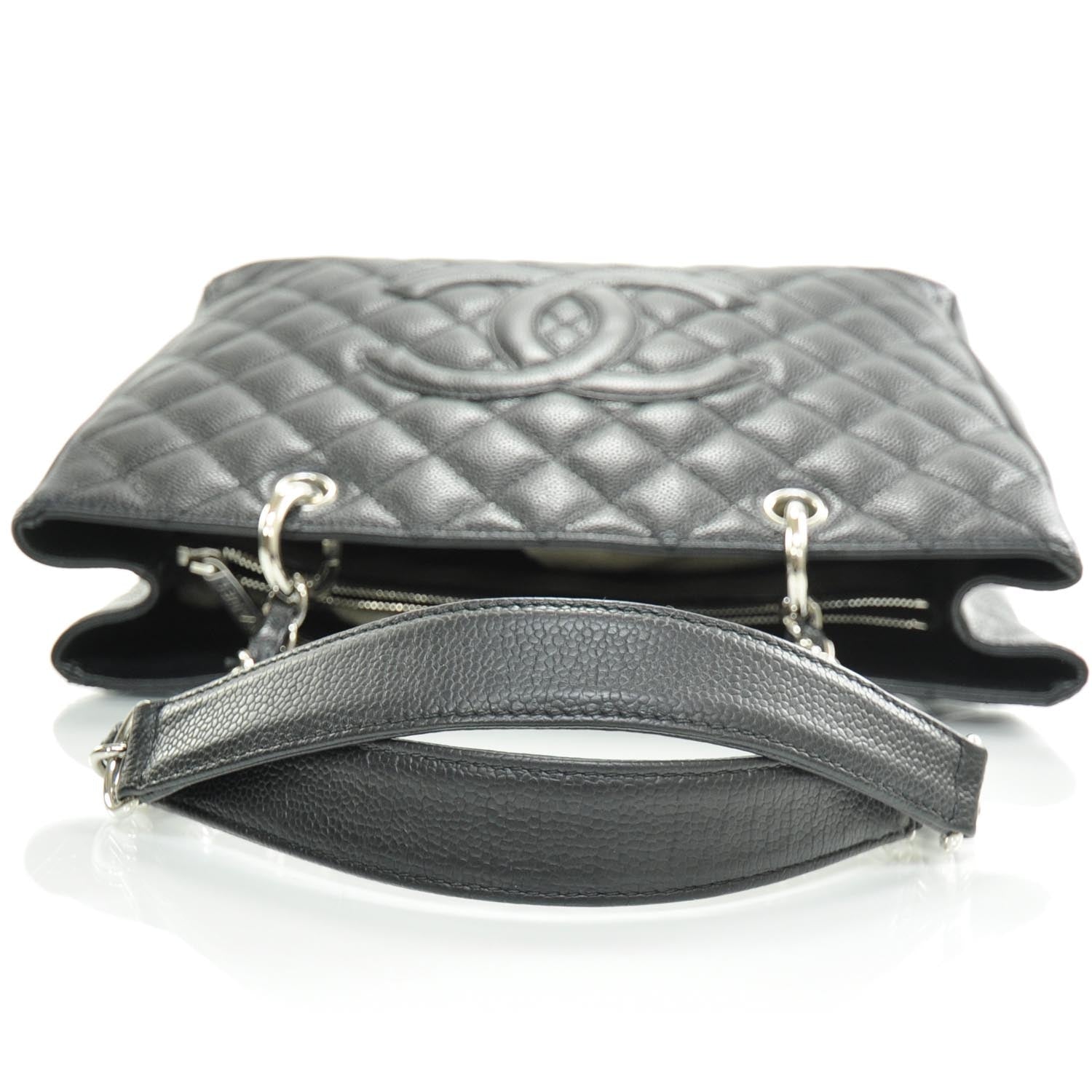 Chanel Caviar Quilted Grand Shopping Tote GST Black 4 of 8