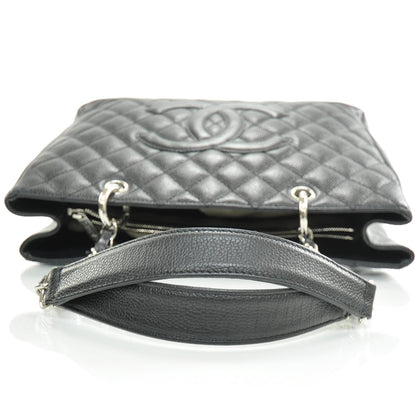 Chanel Caviar Quilted Grand Shopping Tote GST Black 4 of 8