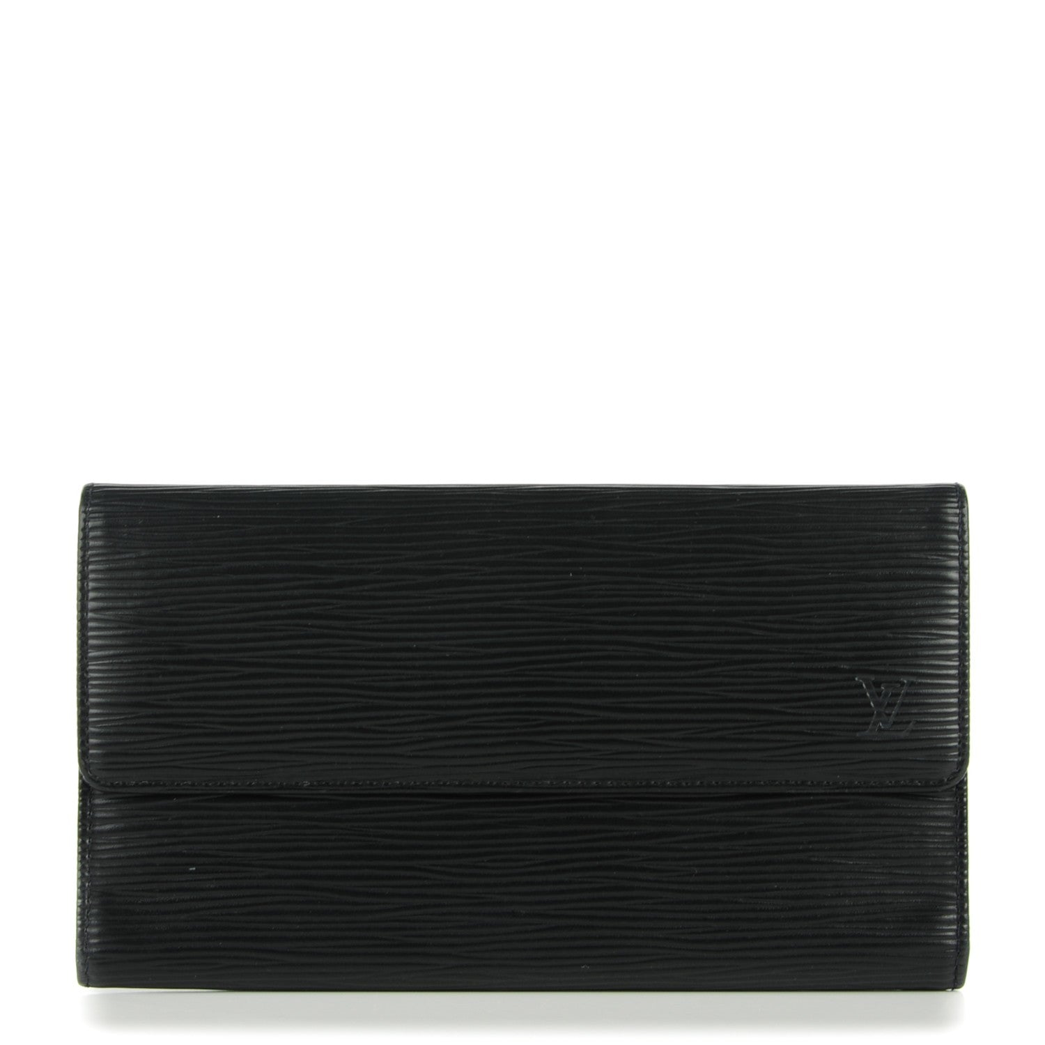 Louis Vuitton Epi Porte Tresor International Wallet Black 1 of 7