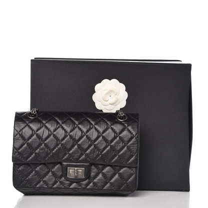 Chanel Aged Calfskin Quilted 2.55 Reissue 225 Flap Black 9 of 9