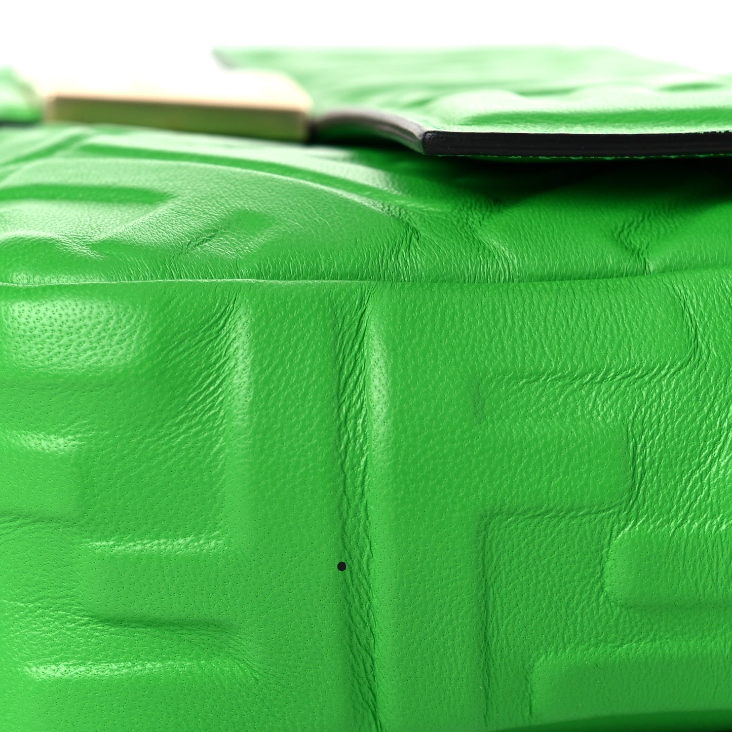 Nappa FF 1974 Embossed Baguette Tomatillo