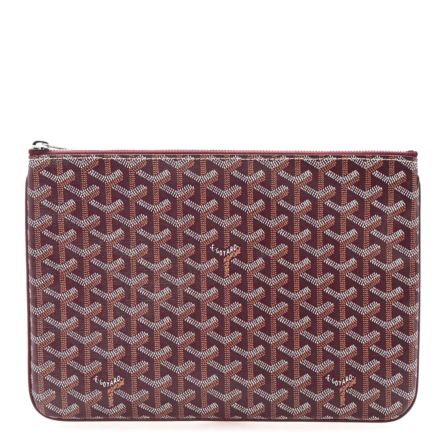 Goyard Goyardine Senat Pochette MM Burgundy 1 of 8
