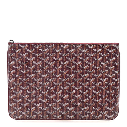 Goyard Goyardine Senat Pochette MM Burgundy 1 of 8