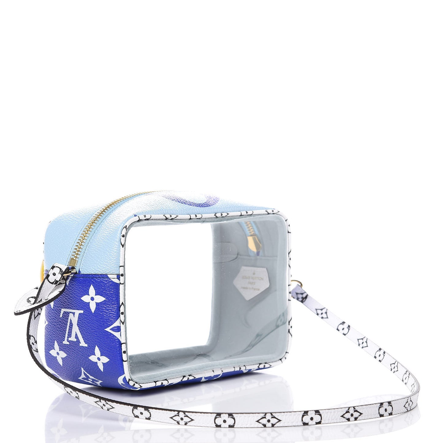 Monogram Giant Hawaii Beach Pouch Blue