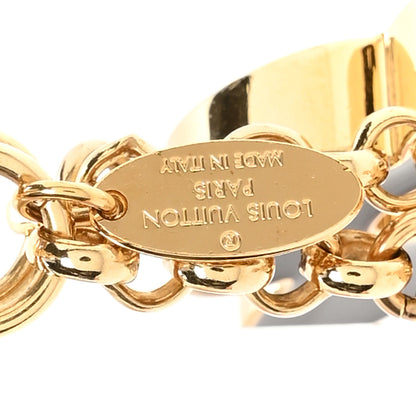 Louis Vuitton Metal Enamel Fleur De Monogram Bag Charm Dore 3 of 5
