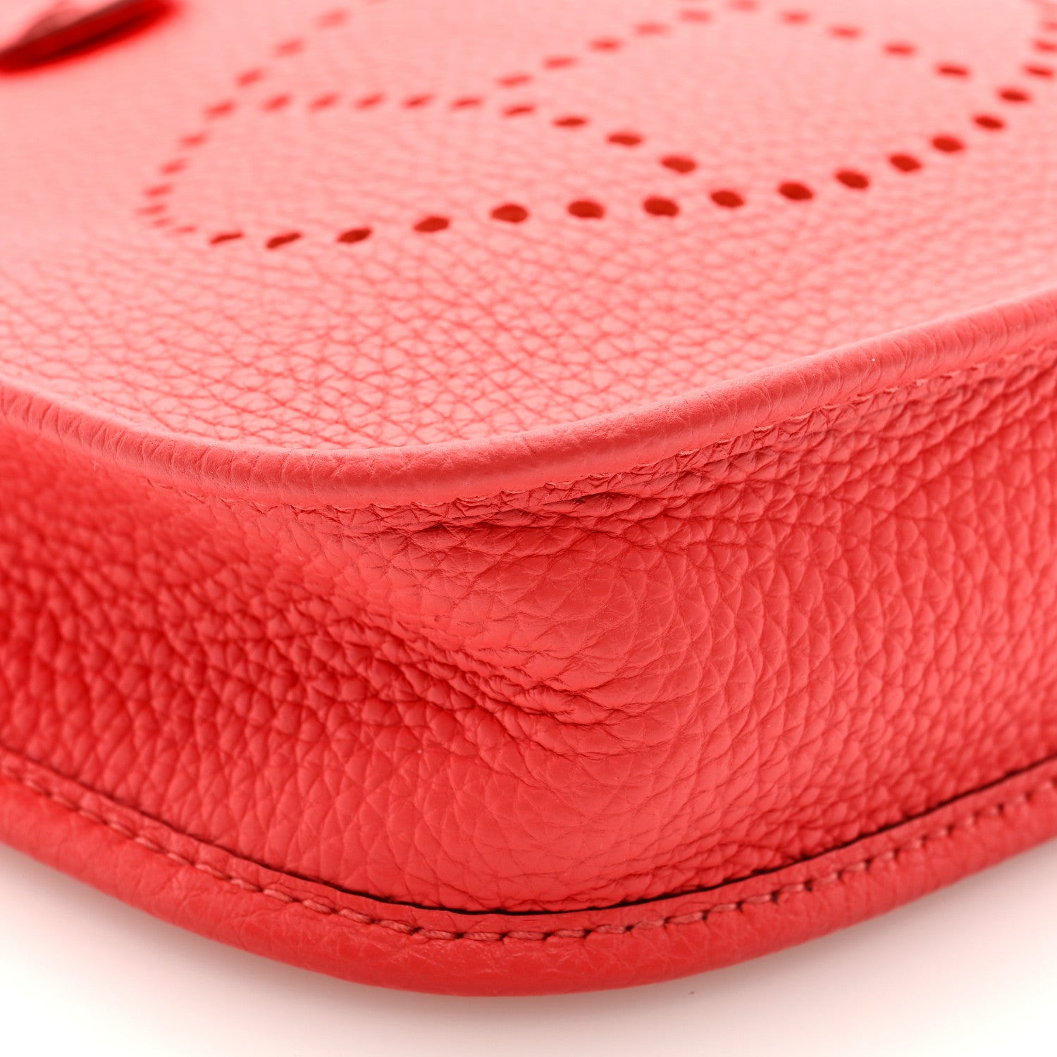 Hermes Taurillon Clemence Evelyne TPM Rouge Casaque 7 of 8