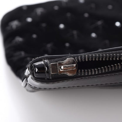 Jimmy Choo Lambskin Velvet Star Studded Clutch Wristlet Bag Black 5 of 7