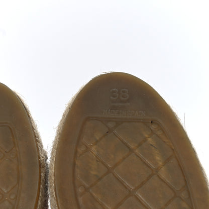 Chanel Fabric Patent CC Espadrilles 38 Multicolor Black 6 of 11