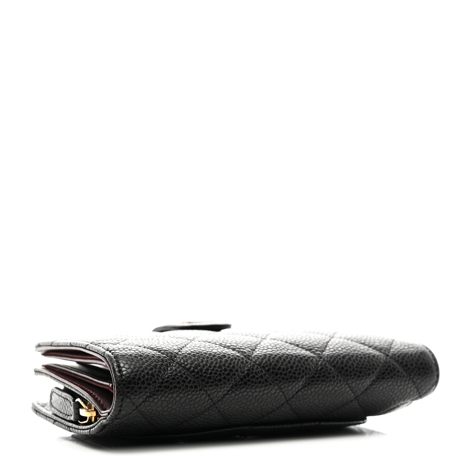 Chanel Caviar Quilted Zipped Pocket Wallet Black 4 of 10