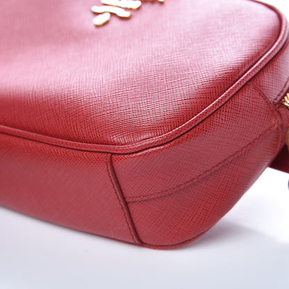 Prada Saffiano Lux Belt Bag Fuoco 9 of 9