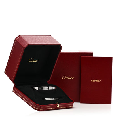 Cartier 18K White Gold LOVE Bracelet 19 7 of 7