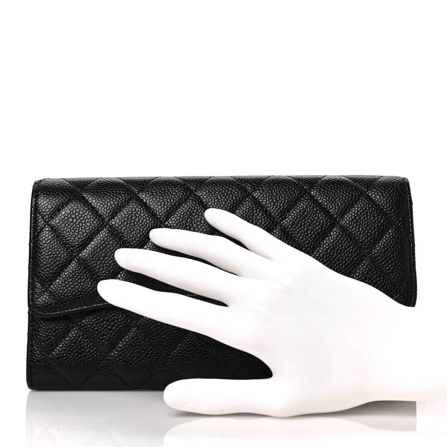 Chanel Caviar Quilted Travel Wallet Black 2 of 8