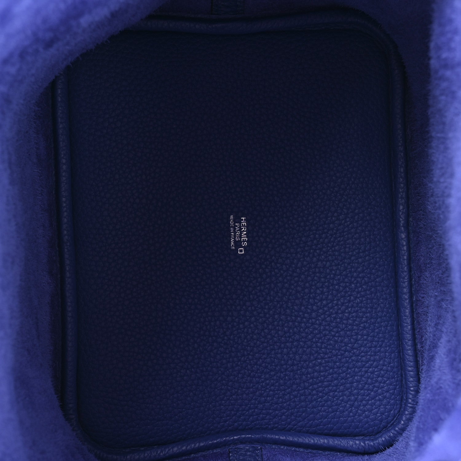 Hermes Taurillon Clemence Matte Alligator Picotin Lock Touch 22 MM Bleu Electrique 4 of 9