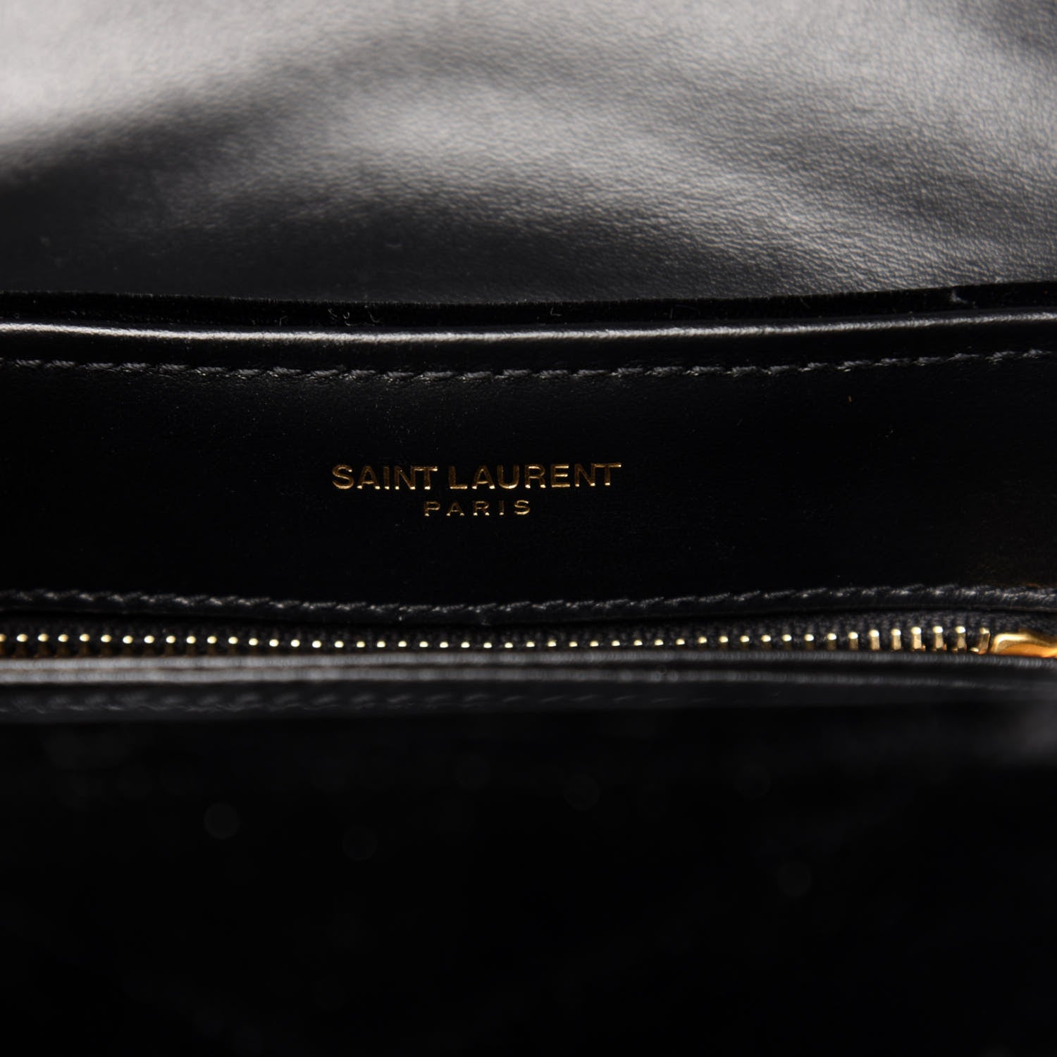 Saint Laurent Velvet Y Quilted Monogram Toy Loulou Chain Satchel French Black 9 of 13