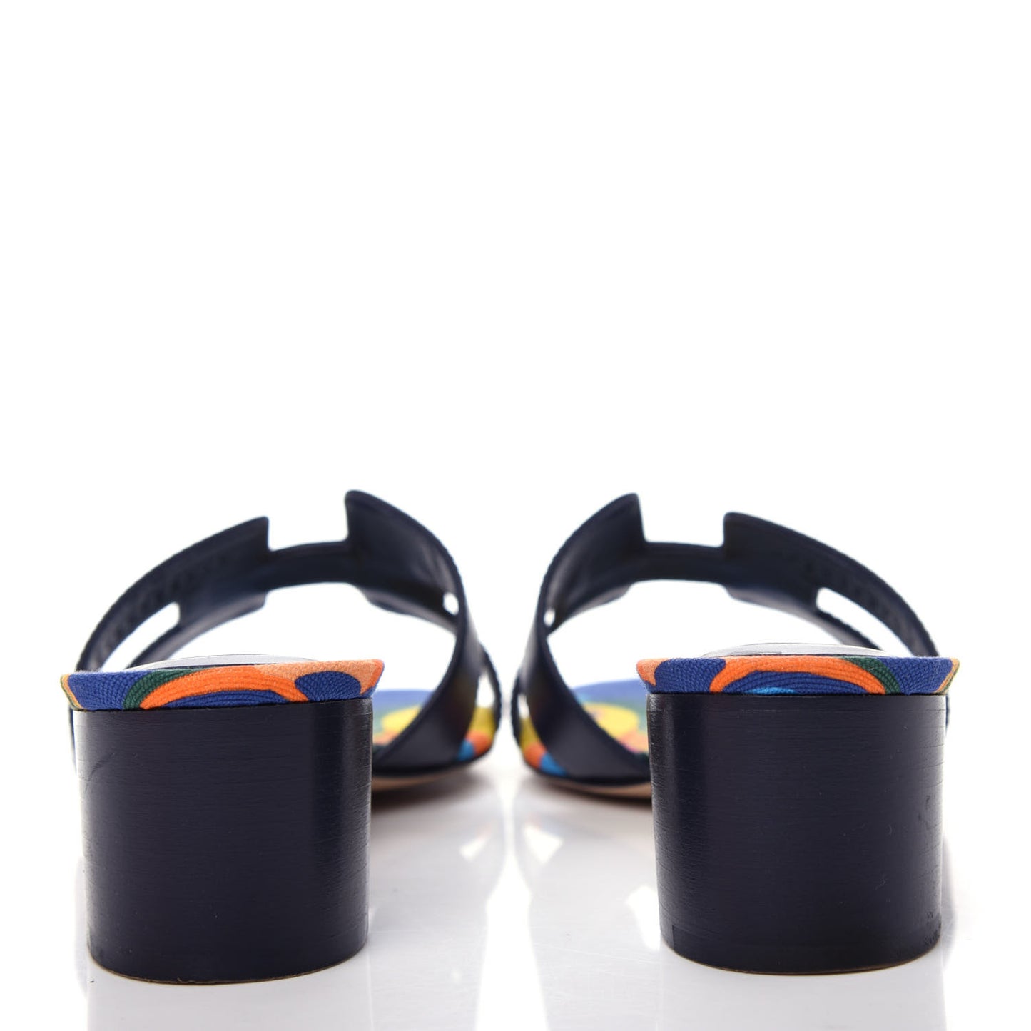Calfskin Oasis Sandals 39.5 Bleu Indigo