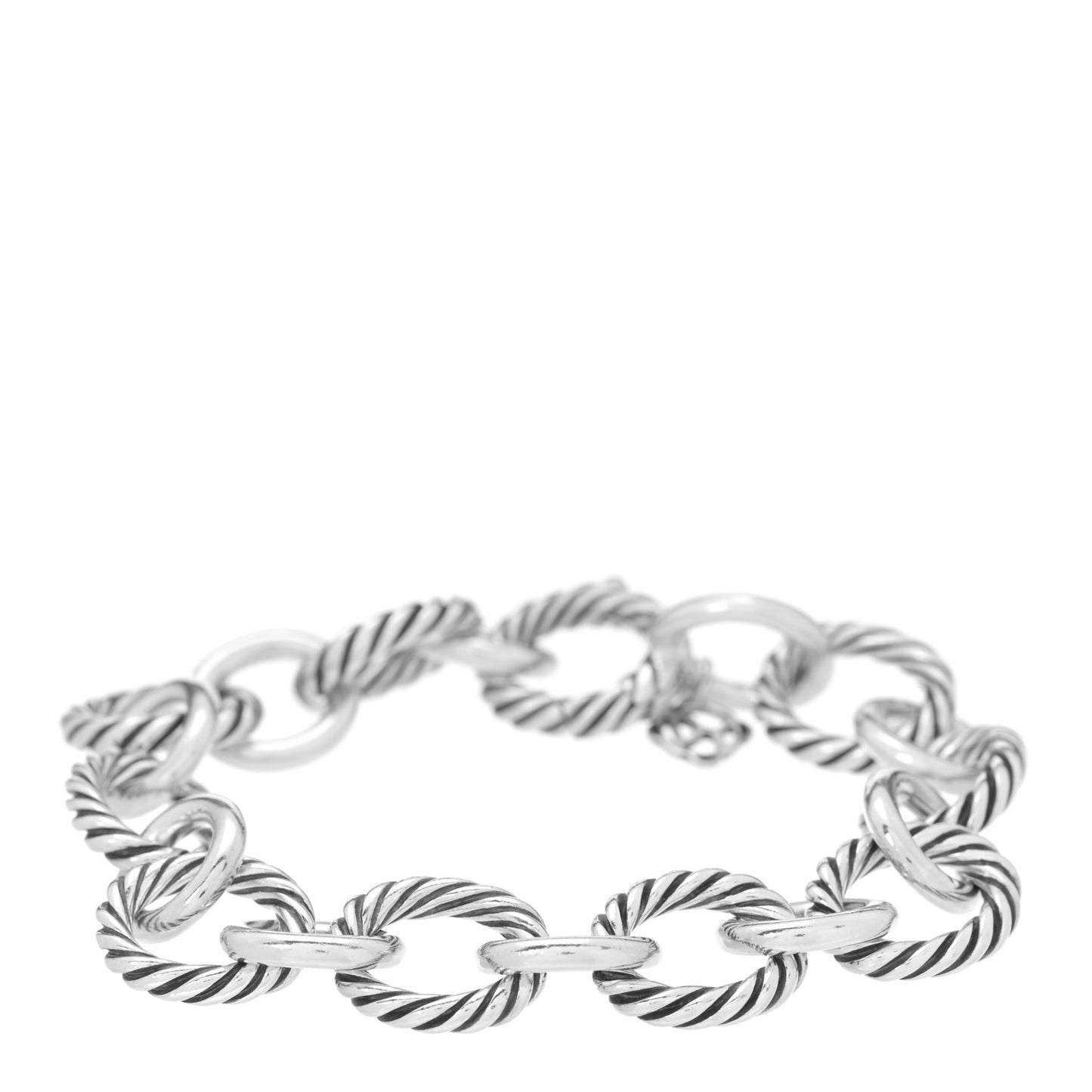 Sterling Silver 12mm Large Oval Link Bracelet
