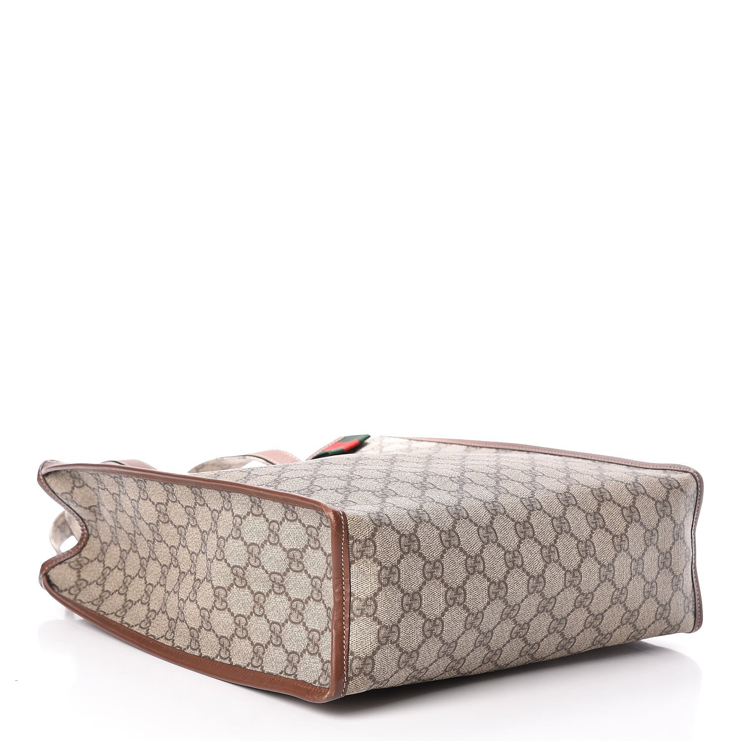 Gucci GG Plus Monogram Small Signature Web Loop Vertical Tote Light Brown 4 of 18