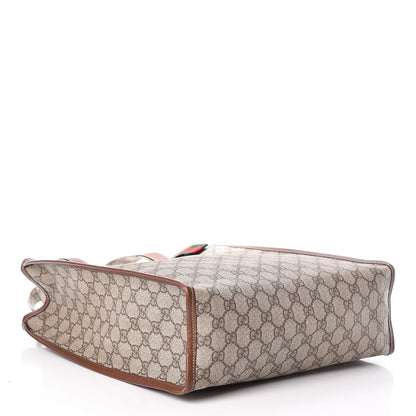 Gucci GG Plus Monogram Small Signature Web Loop Vertical Tote Light Brown 4 of 18