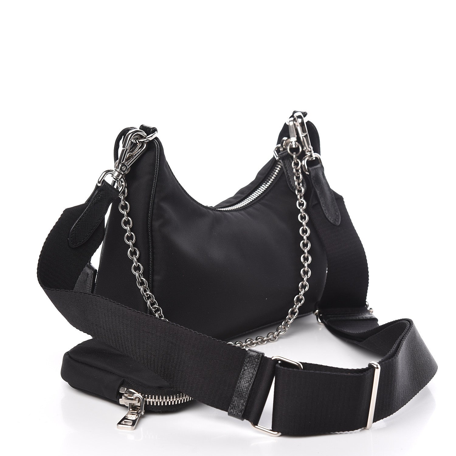 Prada Nylon Re-Edition 2005 Shoulder Bag Black 3 of 11