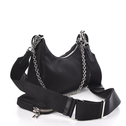 Prada Nylon Re-Edition 2005 Shoulder Bag Black 3 of 11