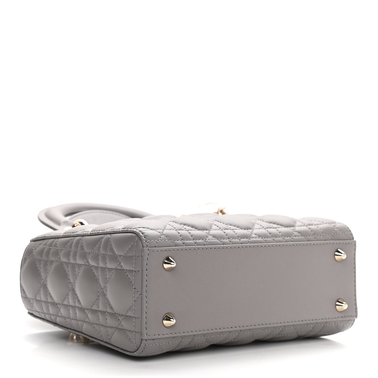 Lambskin Cannage Small My ABCDior Lady Dior Grey