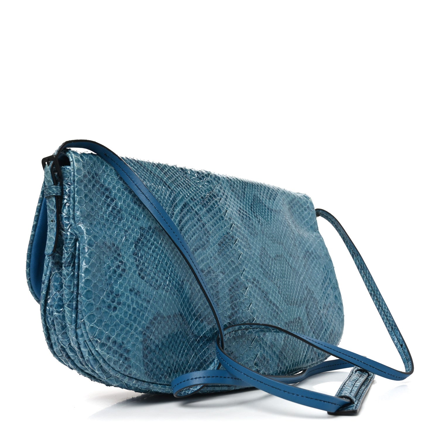 Bottega Veneta Ayers Crossbody Messenger Blue 3 of 9