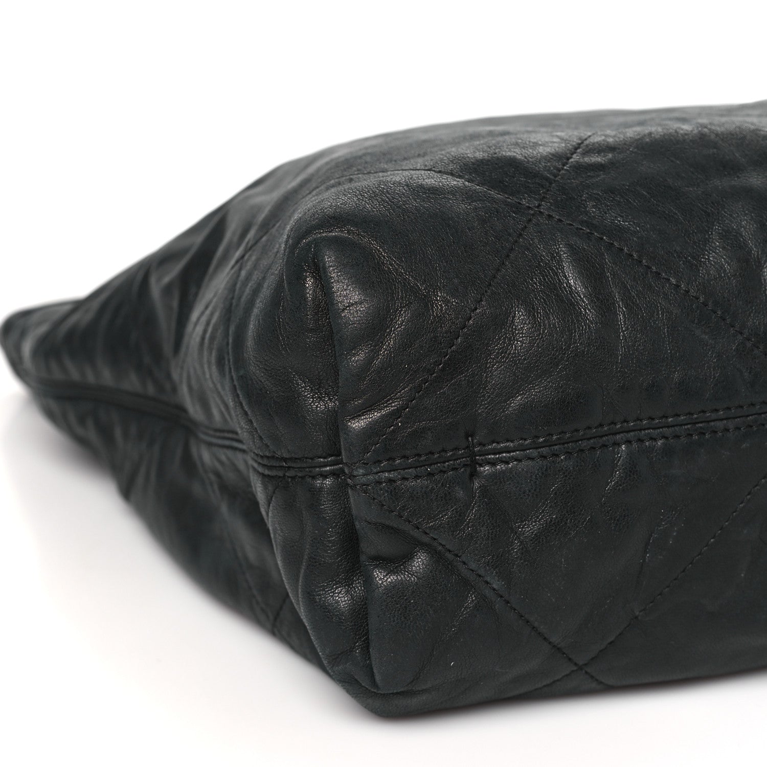 Lanvin Lambskin Quilted Amalia Cabas Tote Black 7 of 9