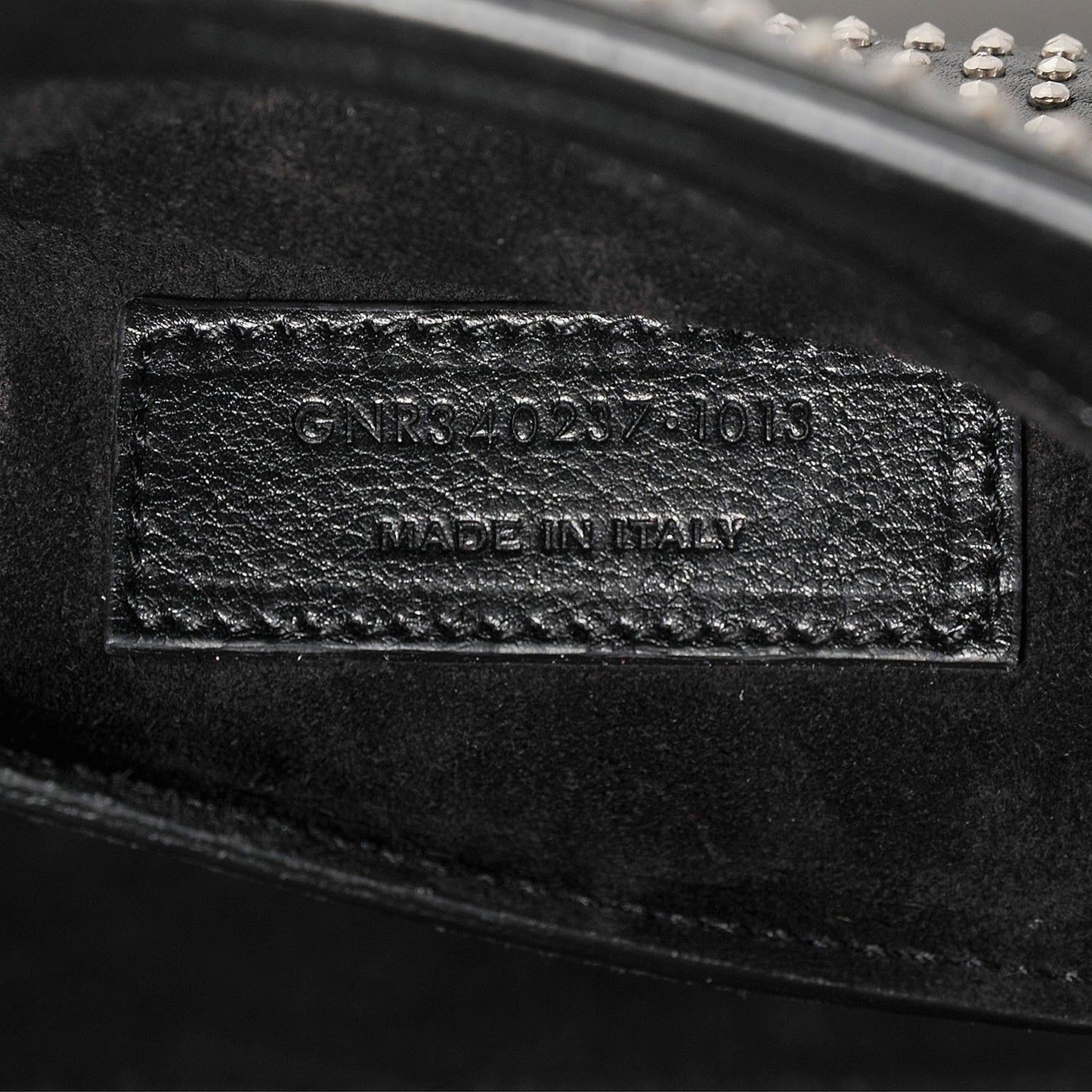 Calfskin Stud Sac De Jour Clutch Black