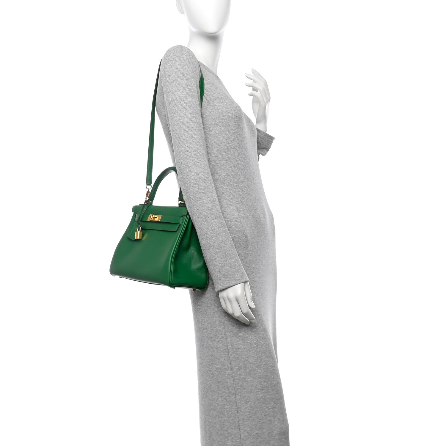 Hermes Evercolor Kelly Retourne 28 Cactus 2 of 13