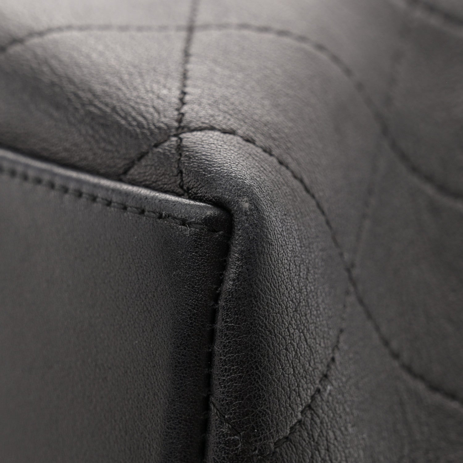 Chanel Calfskin Quilted Small On My Shoulder Drawstring Bag Black 11 of 11