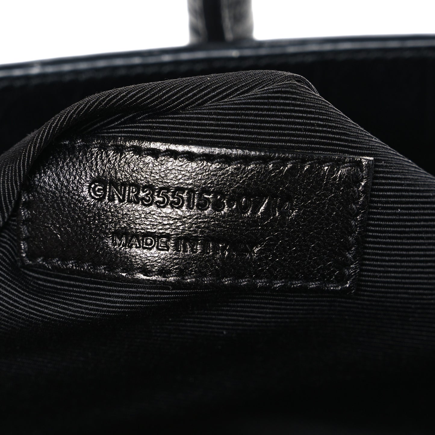 Calfskin Crocodile Embossed Small Sac de Jour Black