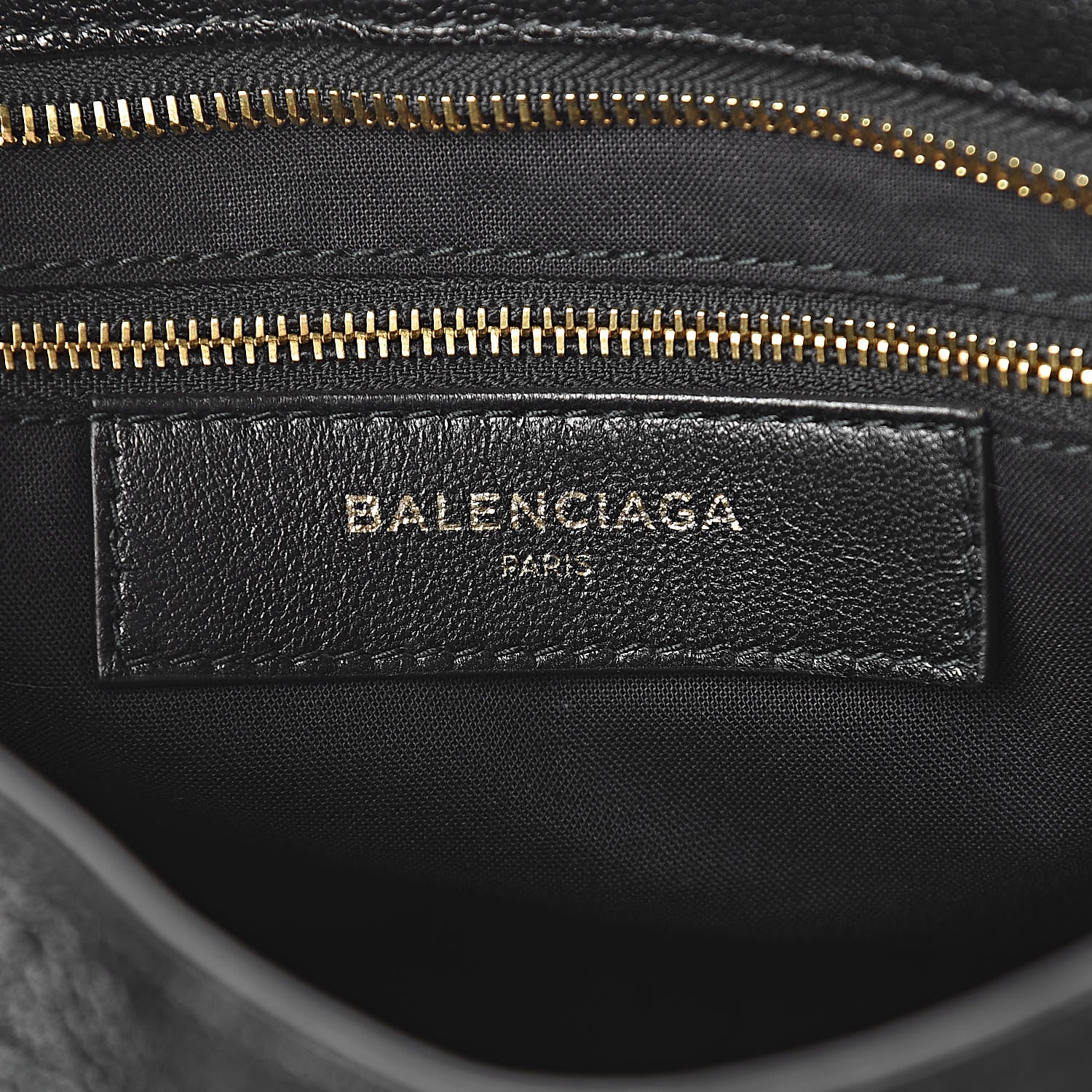 Balenciaga Chevre Gold Metallic Edge Hardware S City Black 6 of 10