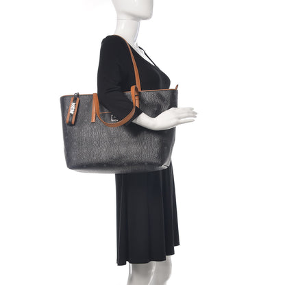 MCM Visetos Medium Anya Shopper Tote Black 2 of 8