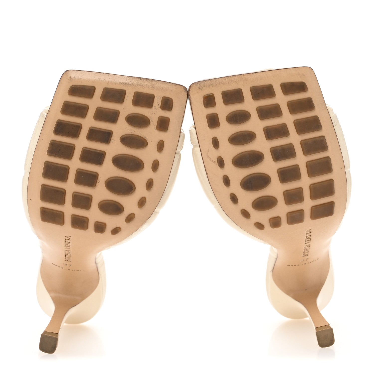 Bottega Veneta Nappa Quilted Rubber Lido Mule Sandals 37 Sea Salt 6 of 11