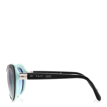 Tiffany Acetate Round 1837 Sunglasses TF4122-F  Black Blue 3 of 8