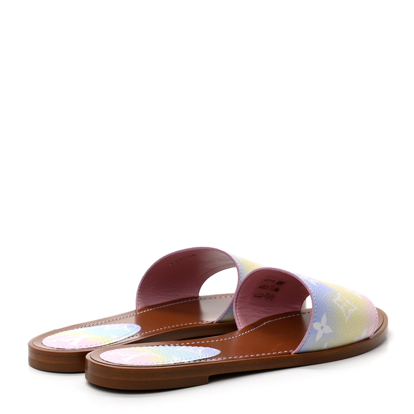 Monogram Escale Lock It Flat Mule 36 Pastel
