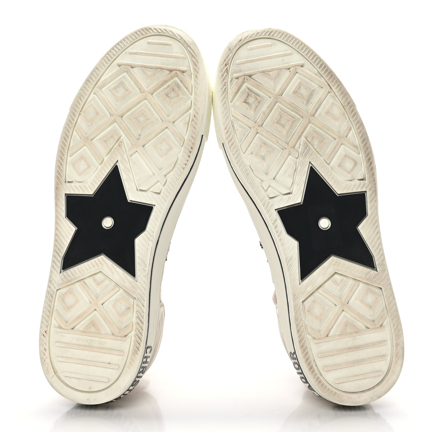Technical Knit Womens Walk'n Dior High Top Sneakers 38 Nude